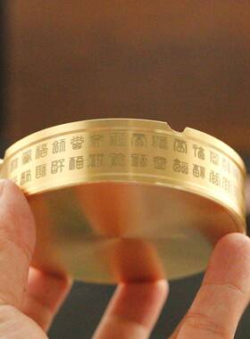 厂家黄铜烟灰缸金属中式烟缸五牛五虎中国风摆件工艺品烟灰缸