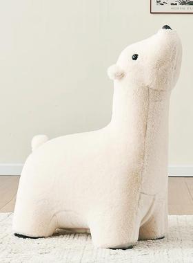 北极熊大型落地摆件新家儿童房客厅装饰创意动物坐凳乔迁搬家礼物