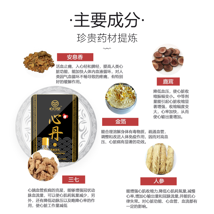 香港进口日本金装救心丸补心保护心脏活血气短胸闷救心丹安神强心