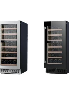 JC-96D子红酒柜电子恒温酒柜小型家GGU用风W冷冷藏双温区恒温柜现
