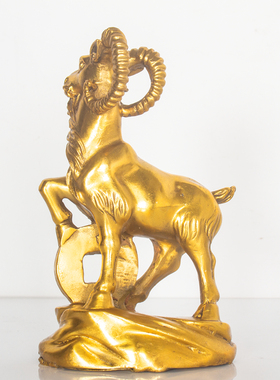 纯铜羊摆件金钱羊铜工艺品家居z装饰摆设礼品生肖羊属羊摆设发财