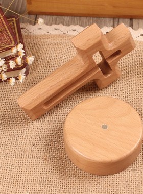 十字架实木桌面摆件创意榉木家居客厅玄J关摆饰工艺品电视柜小摆