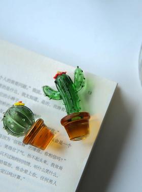 七隐 仙人掌摆件家居饰品办公室电脑创意个性ins治愈系桌面小摆件