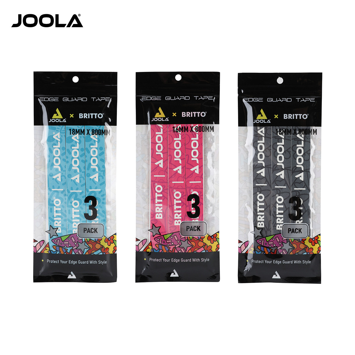 JOOLA匹克球拍保护条BRRITO联名专业耐磨防磕刮蹭拍头边框贴,淘宝优惠券,粉丝福利购,淘宝优惠卷