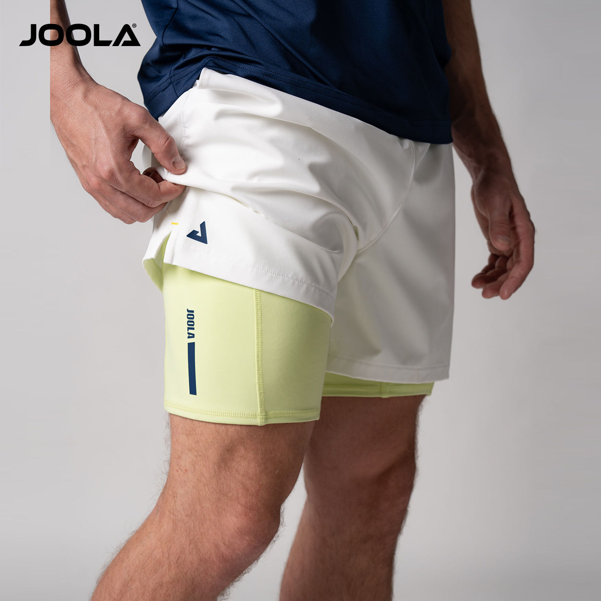 JOOLA匹克球运动短裤夏季男士2合1带弹性内衬专业户外训练服,淘宝优惠券,粉丝福利购,淘宝优惠卷