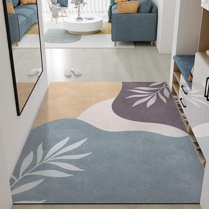 Leather entrance door mat entrance door waterproof scrubbable pvc entrance door carpet no-wash floor mat