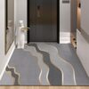 Leather entrance door mat entrance door waterproof scrubbable pvc entrance door carpet no-wash floor mat