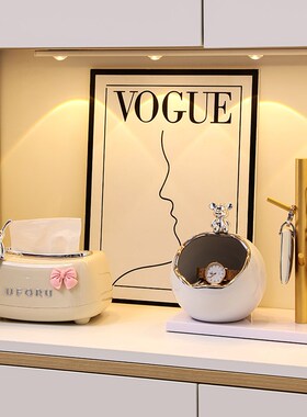 速发入户置玄关收纳盒抽屉品纳摆件奶油风家居饰收鞋柜门物架