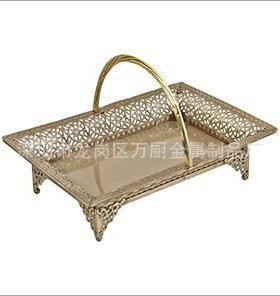 锌合金果盘毛巾毛篮KT5031V酒吧高档水巾篮