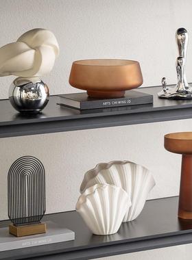 式轻风感小众摆件奢客厅电视柜$*&yu+sd柜别墅样板间设书计软意装