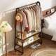 Clothes hanger floor-standing household bedroom at night put clothes by the bed artifact non-solid wood simple storage clothes rack