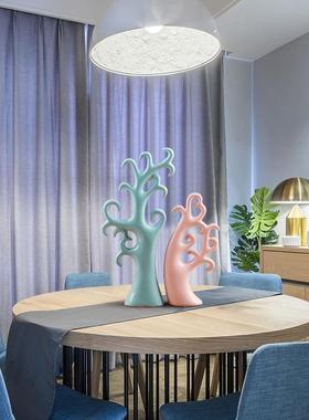 酒柜装饰品摆件客厅摆设糖果色爱情树创意结婚礼物玄关房间小摆件