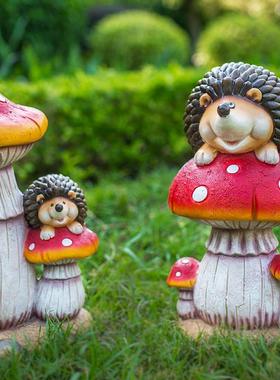 户外花园庭院别墅社区公园彷真蘑菇摆件景观园林雕塑树脂装饰小品