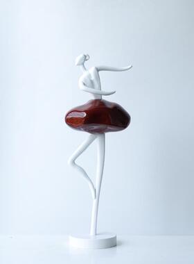 现代简约轻奢抽象人物艺术雕塑摆件玄关客厅酒柜电视柜装饰品软装