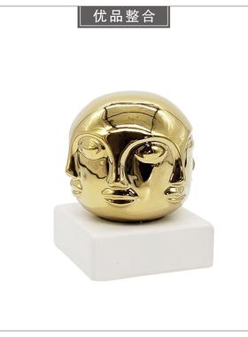 现代样板间简约软装饰品酒柜酒具相框创意陶瓷家居摆件组合ZH3257