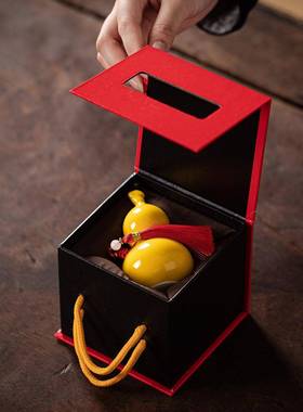 陶瓷福禄招财葫芦家居客厅高级感摆件桌面装饰礼品送朋友领导礼物