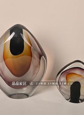 简约不规则混色水晶摆件电视柜书柜装饰品样板间书房柜摆设工艺品