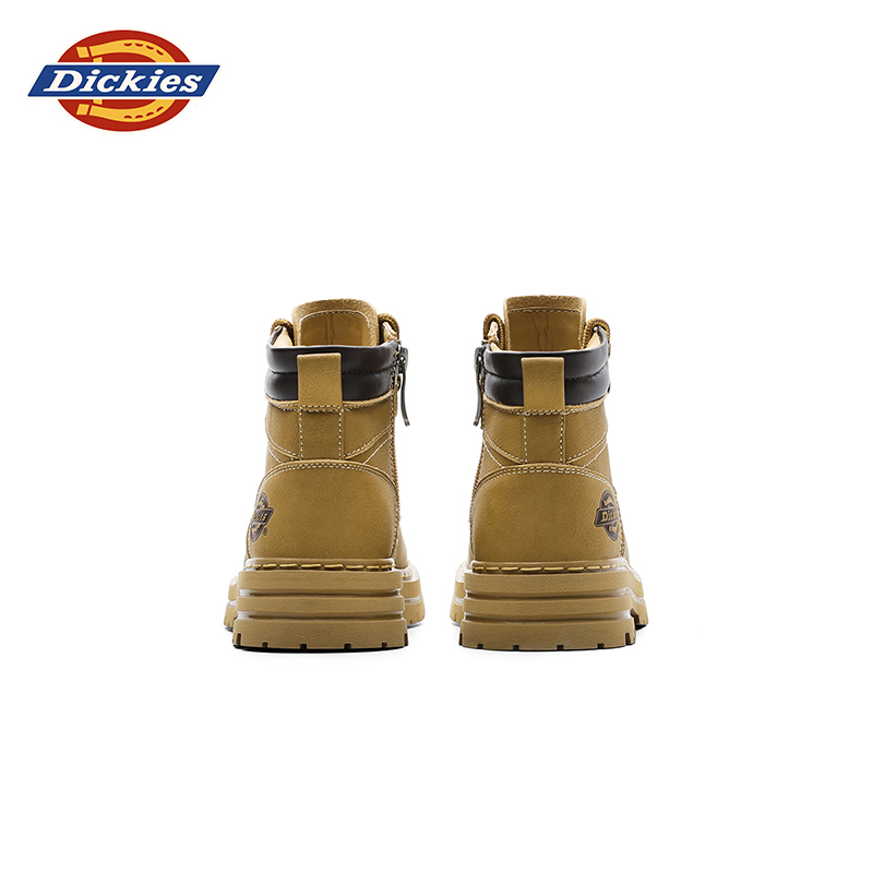 Dickies秋冬爆款男童马丁靴防滑踢不烂工装皮靴史努比户外小黄靴