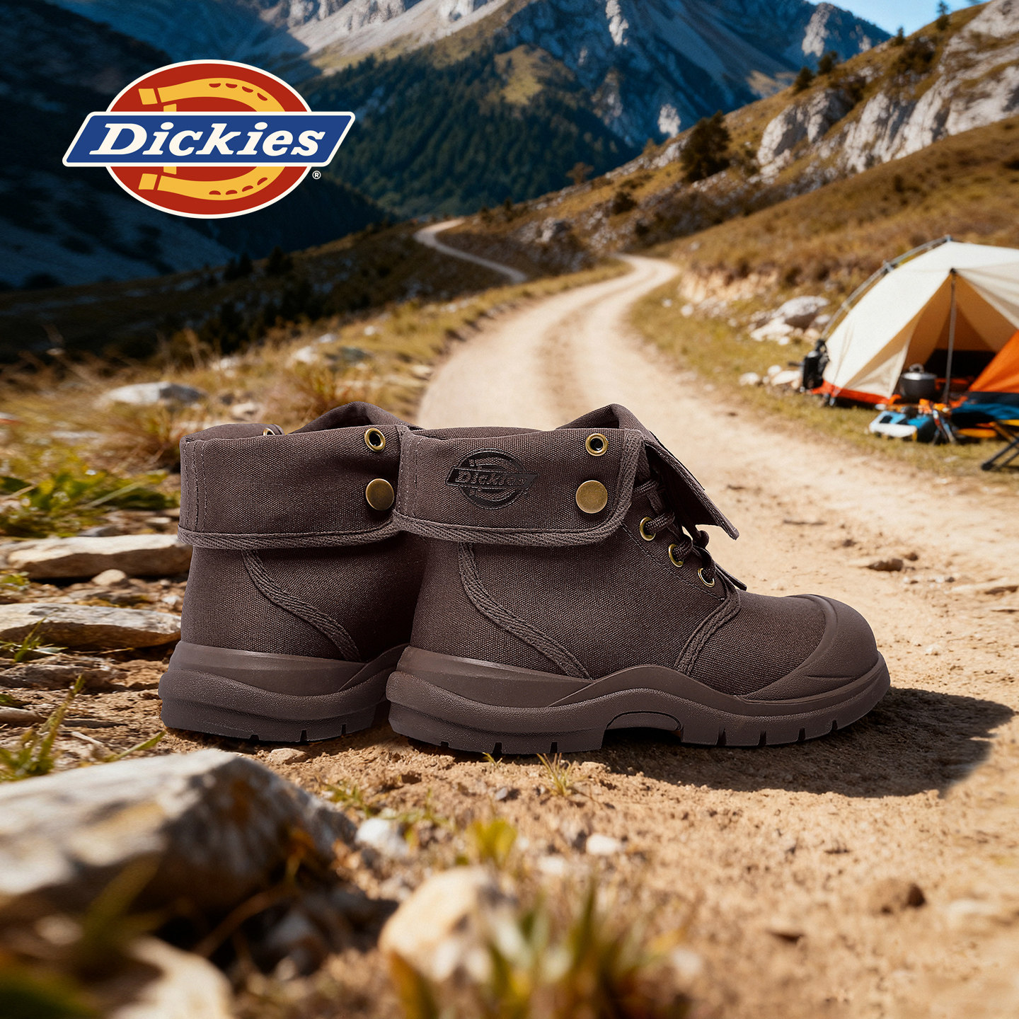 Dickies儿童靴2025新款男童美式复古工装靴女童小学生帆布马丁靴,淘宝优惠券,粉丝福利购,淘宝优惠卷