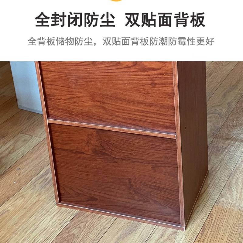 美发店顾客存包柜带锁柜子储物柜带门收纳柜木质毛巾柜员工存衣柜 - 图1