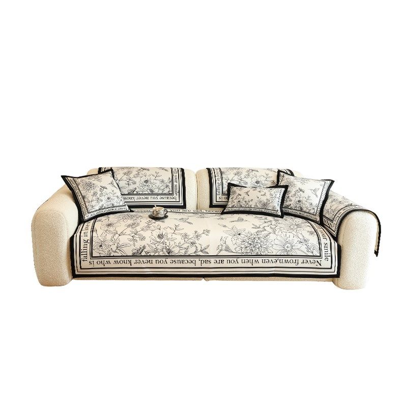 法式轻奢赫本风沙发垫四s季防滑冰丝坐垫套现代高端夏款皮盖布罩,淘宝优惠券,粉丝福利购,淘宝优惠卷