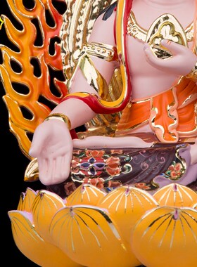 速发一玻斋 10寸树脂心璃钢《虚空藏菩萨佛像摆件》八大菩萨生肖