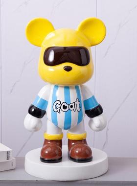 大号落地暴力熊存钱罐客厅家居简约电视柜轻奢卡通创意装饰品摆件