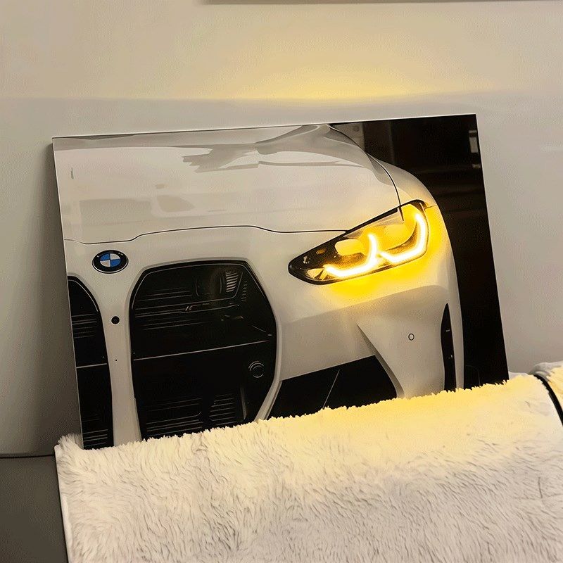 【定制】汽车壁画灯亮灯汽车尾灯宝M4cls63恶魔之眼装饰g.tr礼物,淘宝优惠券,粉丝福利购,淘宝优惠卷