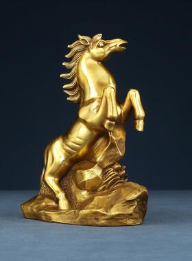 黄铜马摆件工艺品生肖马客厅办公室家居装饰品