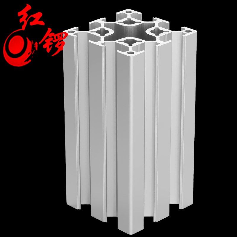 红锣工业铝型材欧标5050W双槽加厚流水线铝合金方管铝材氧化槽6铝,淘宝优惠券,粉丝福利购,淘宝优惠卷