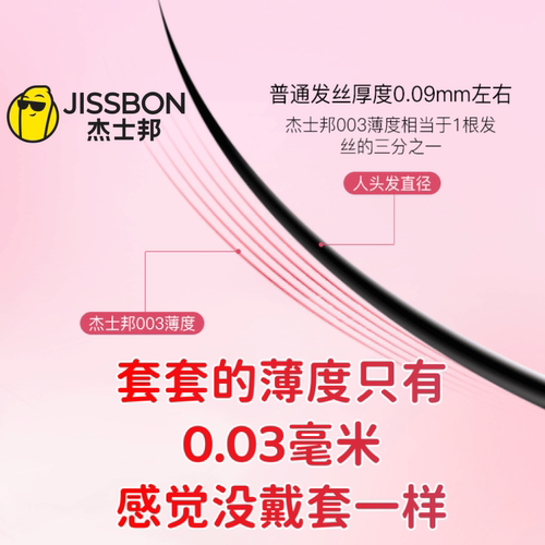 【003玻尿酸】杰士邦避孕套超薄裸入官方正品安全套男女士专用byt - 图1