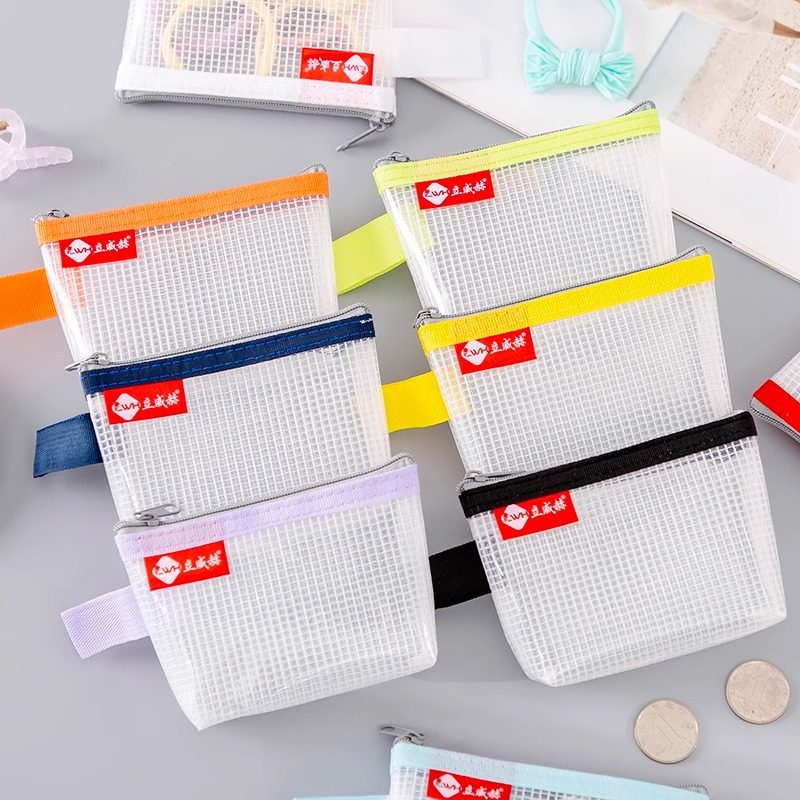 EVA防水三角包立体透明拉链包拉链袋迷你零钱袋身份证卡片袋硬币小卡片收纳袋公交银行卡袋女士内小包分类包,淘宝优惠券,粉丝福利购,淘宝优惠卷
