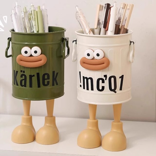 Funny pen holder large capacity office desk