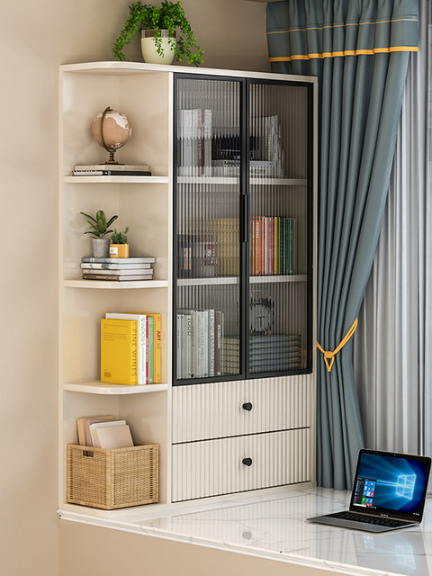 Bay window cabinet modern minimalist bay window storage cabinet ...
