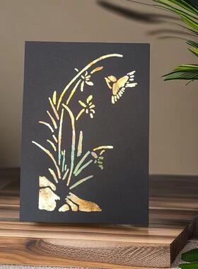 元宵节烧箔画手工DIY材料全套拓印绘画高级感墙金箔银箔铜箔装饰