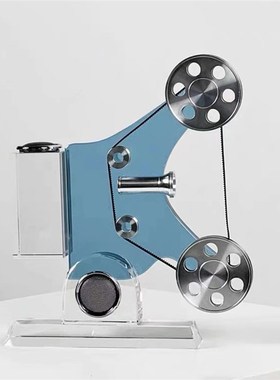 现代创意轻奢复古放映机t水晶装饰摆件样板间客厅电视柜桌面摆设