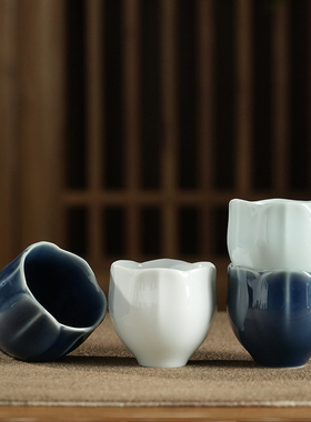 陶瓷莲花供佛杯h供水杯佛前观音圣水净水杯供奉小茶杯佛具用品大