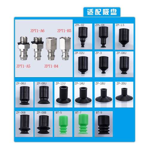 机械手真空吸盘金具支架工业气动配件ZPT1/ZPT2/ZPT3/ZPT4 连接头 - 图1
