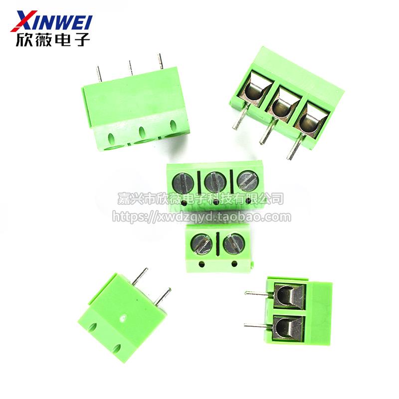 KF301-2P/3位PCB接线端子接线柱5.0mm可拼接一字十字5.08接插件 - 图1