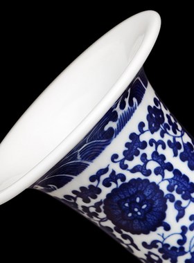 德镇陶瓷器仿g古青花瓷客厅摆件家居酒柜博古架装饰品瓷瓶摆设