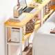 Sofa rear storage rack, bedside, bedside, bedside gap, cabinet storage cabinet, porch rack, long shelf, bookshelf, solid wood