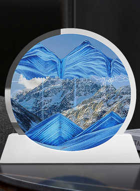 双面流沙画沙漏摆件客厅酒柜电视柜创意解压办公室桌面装饰礼物