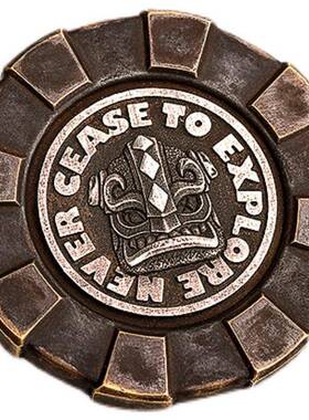 维京海盗币筹码摆件个性潮玩随身盘玩把件复古庄码