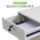 Modern and simple lockable bedside table solid wood mobile drawer push-pull storage storage box