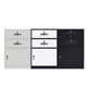 Modern and simple lockable bedside table solid wood mobile drawer push-pull storage storage box