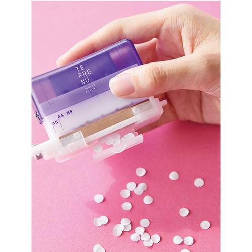 日本 KINGJIM 锦宫 Tefreine新品四孔迷你打孔机多功能活页夹多孔 - 图3