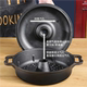 German imported thickened cast iron roasted sweet potato pot household roasted sweet potato pot barbecue potato corn machine cast iron roasting pan roasting