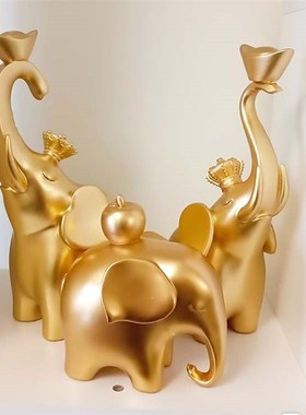 吉祥大象装饰品新家居桌面装饰品电视柜客厅玄关乔迁礼品