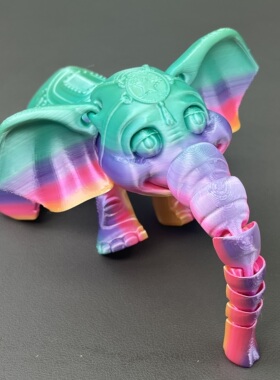 3D打印超萌可爱风大耳朵大象