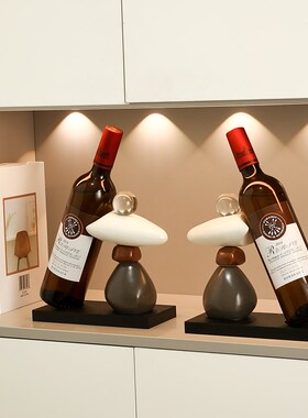 时来运转红酒架家居装饰品摆件餐边客厅J桌面电视柜玄关高级感小